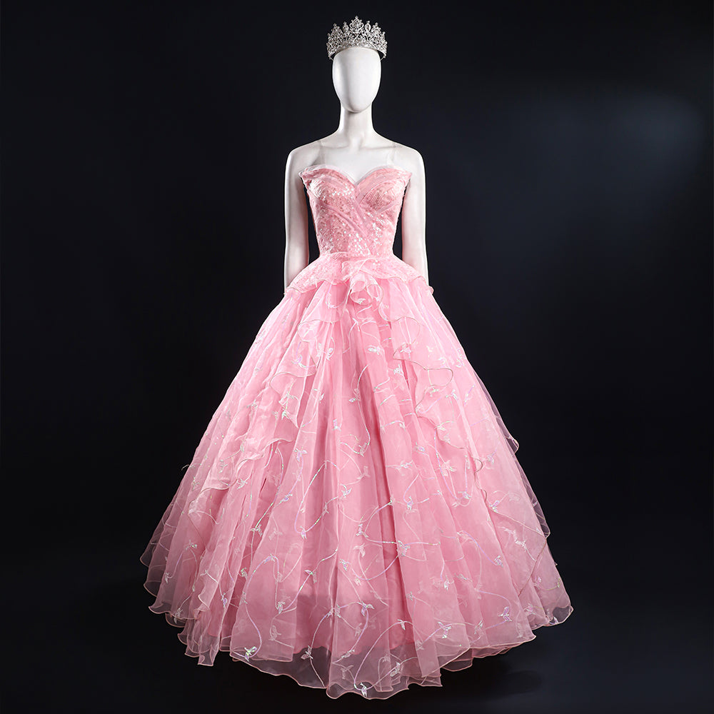 Wicked (2024) Glinda Cosplay Costume-Cosplay Instrumentality Project