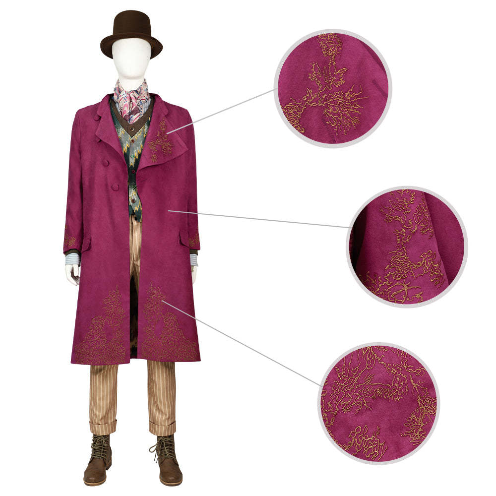 Wonka Charlie and the Chocolate Factory Wonka Cosplay Costume-Cosplay Instrumentality Project