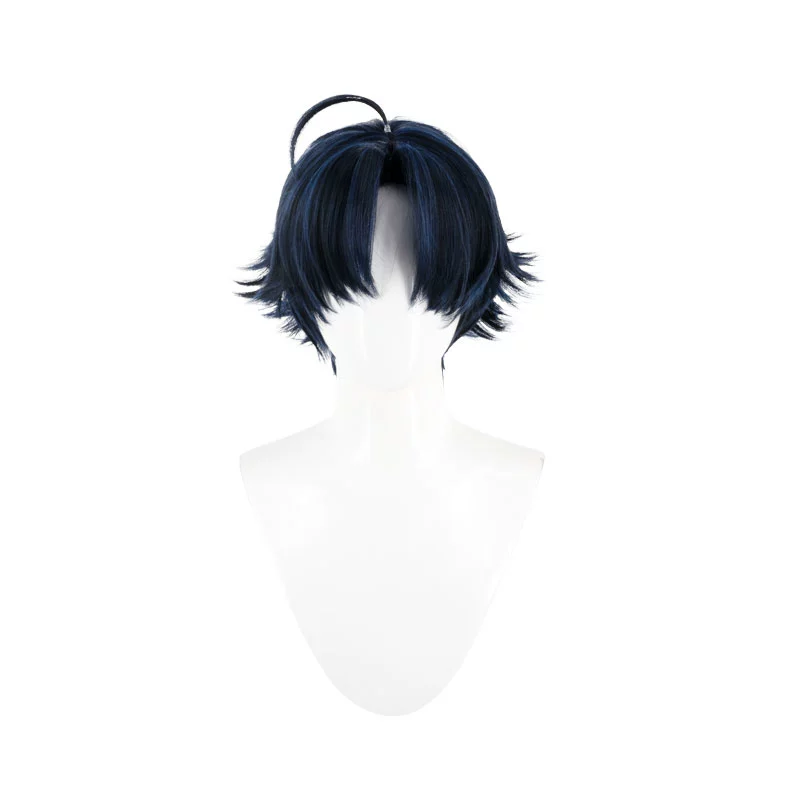 Zenless Zone Zero Asaba Harumasa Blue Cosplay Wig