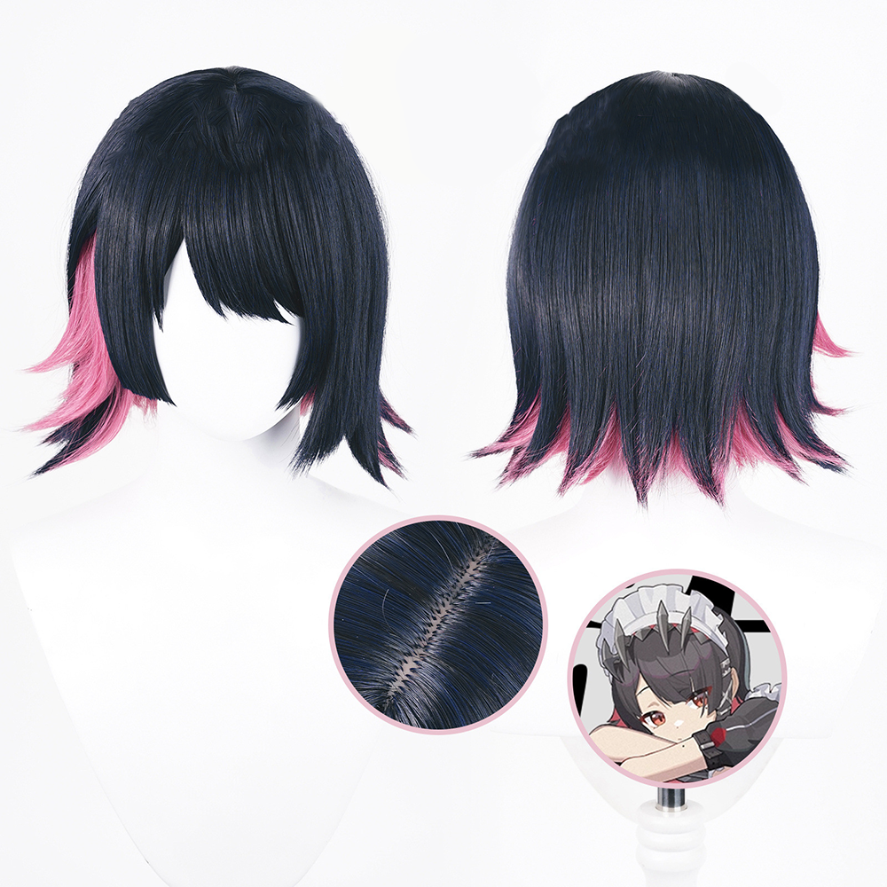 Zenless Zone Zero Ellen Joe Black Cosplay Wig