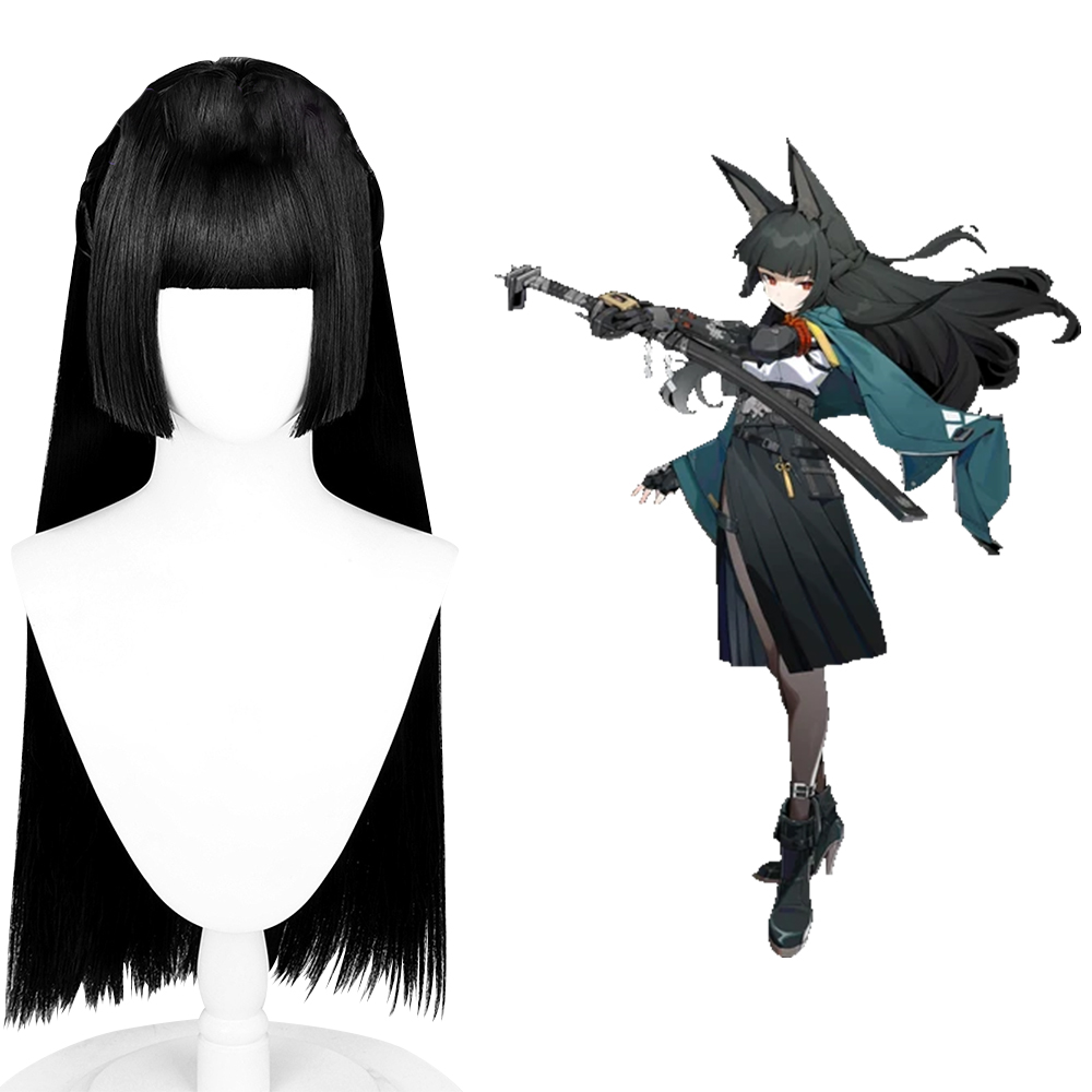 Zenless Zone Zero Hoshimi Miyabi Black Cosplay Wig