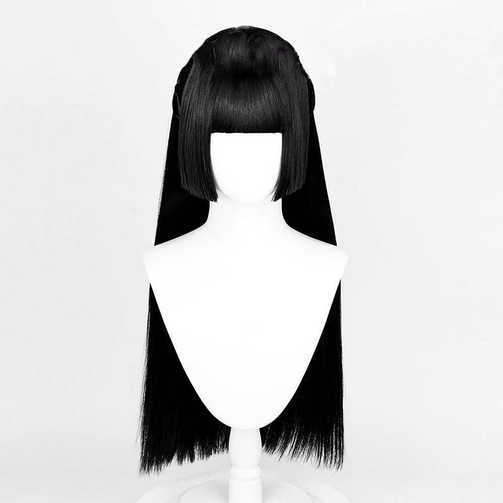 Zenless Zone Zero Hoshimi Miyabi Black Cosplay Wig