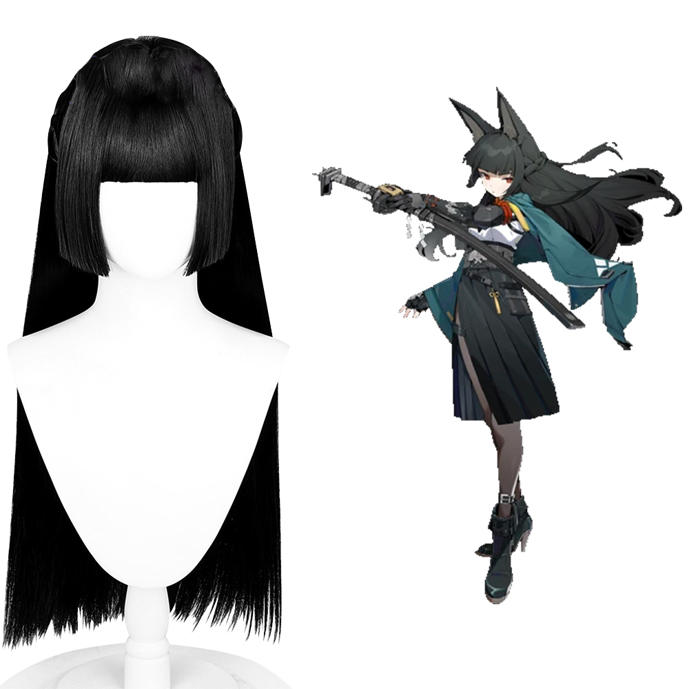 Zenless Zone Zero Hoshimi Miyabi Black Cosplay Wig
