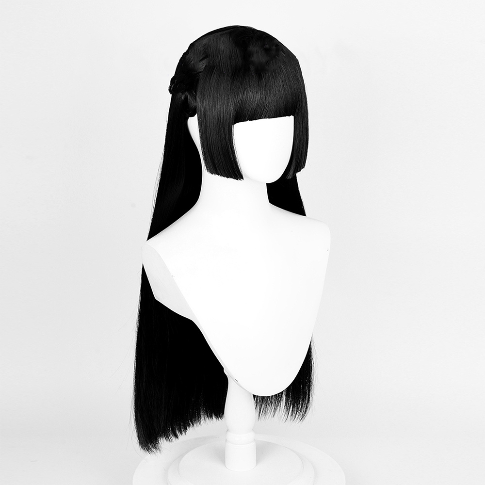 Zenless Zone Zero Hoshimi Miyabi Black Cosplay Wig