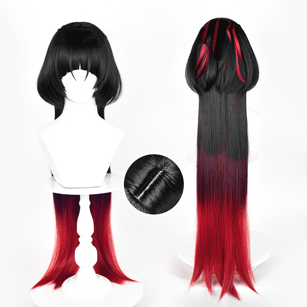 Zenless Zone Zero Jane Doe Black Cosplay Wig