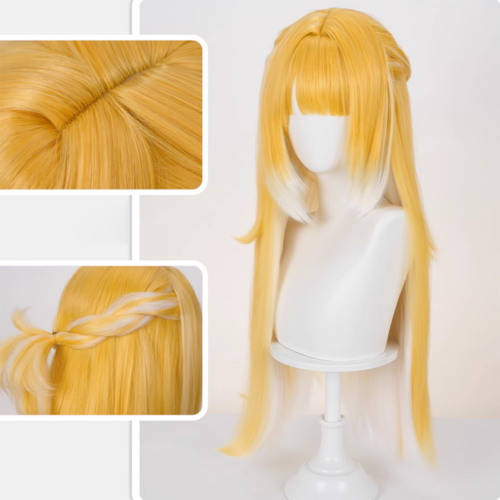 Zenless Zone Zero Ju Fufu Yellow Cosplay Wig