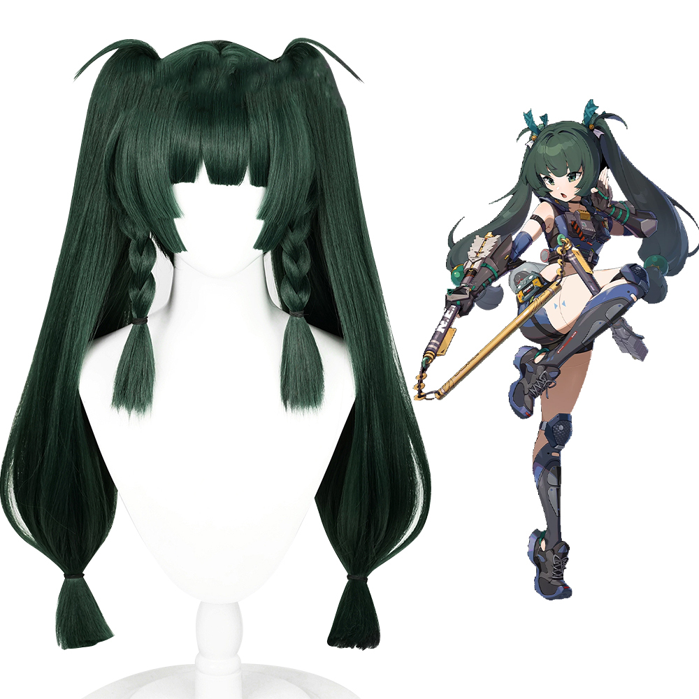 Zenless Zone Zero Qingyi Green Cosplay Wig