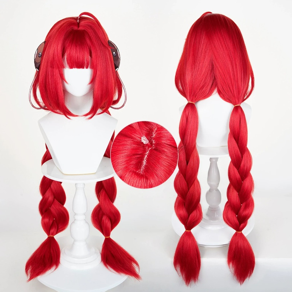 Zenless Zone Zero Ukinami Yuzuha Red Cosplay Wig