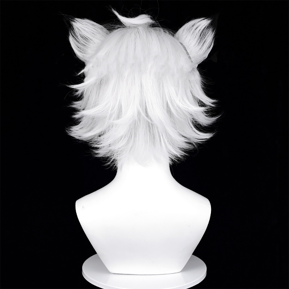 Zenless Zone Zero Von Lycaon Silver Cosplay Wig