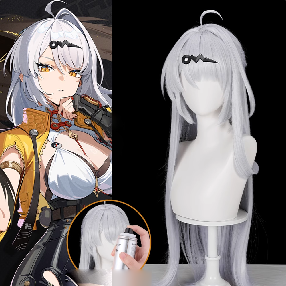 Zenless Zone Zero Yixuan Silver Cosplay Wig