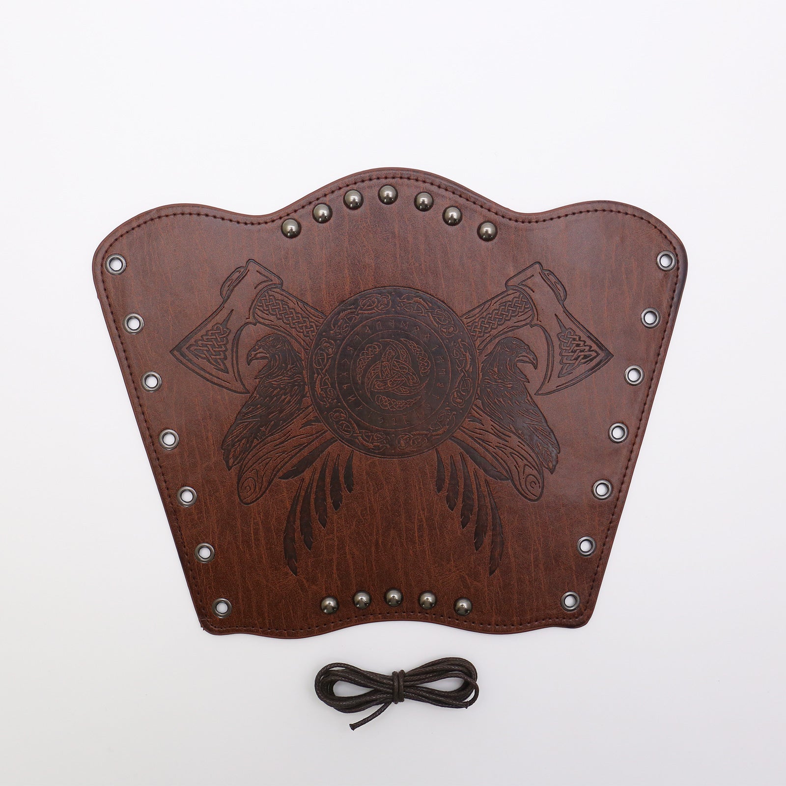 Medieval leather wrist guards vintage punk hand guards carnival cosplay accessories arm guards props-Cosplay Instrumentality Project