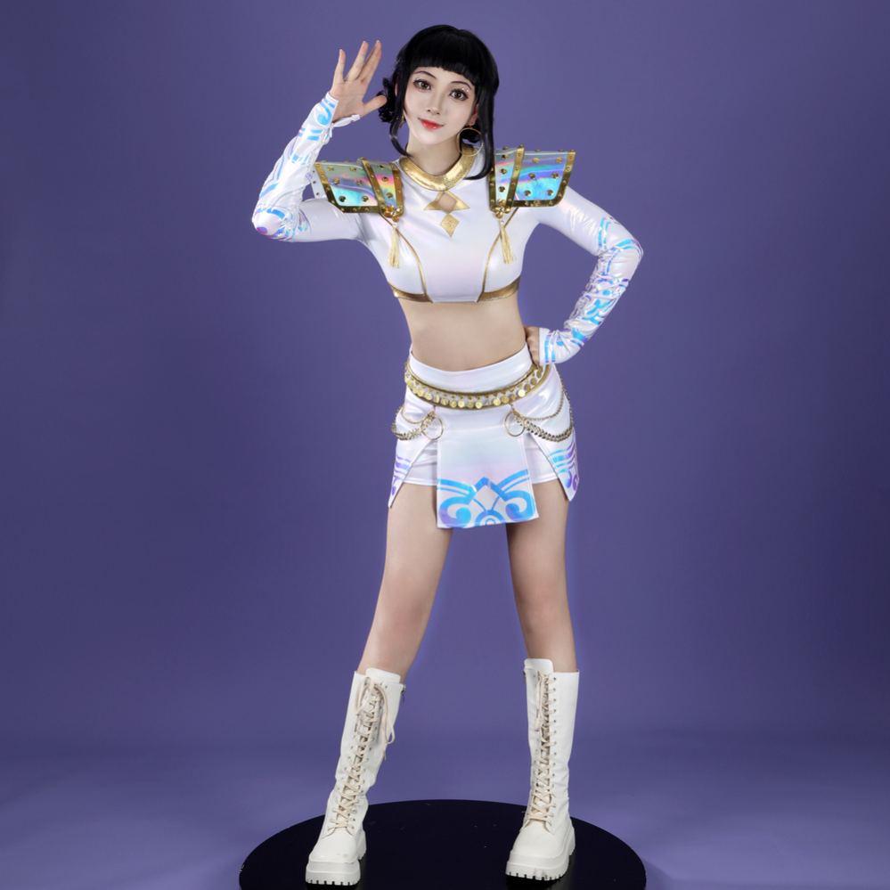 KPop Demon Hunters Zoey White The Best Stage Outfits Cosplay Costume Premium Edtion