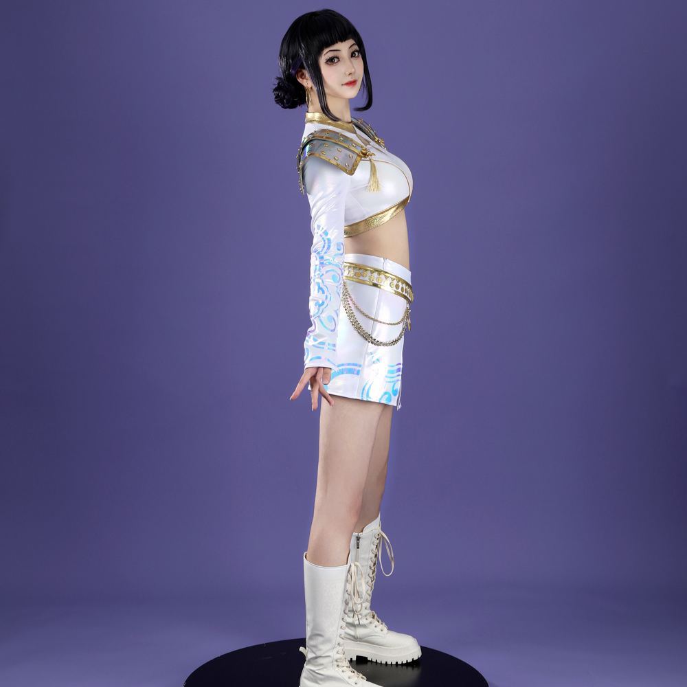 KPop Demon Hunters Zoey White The Best Stage Outfits Cosplay Costume Premium Edtion