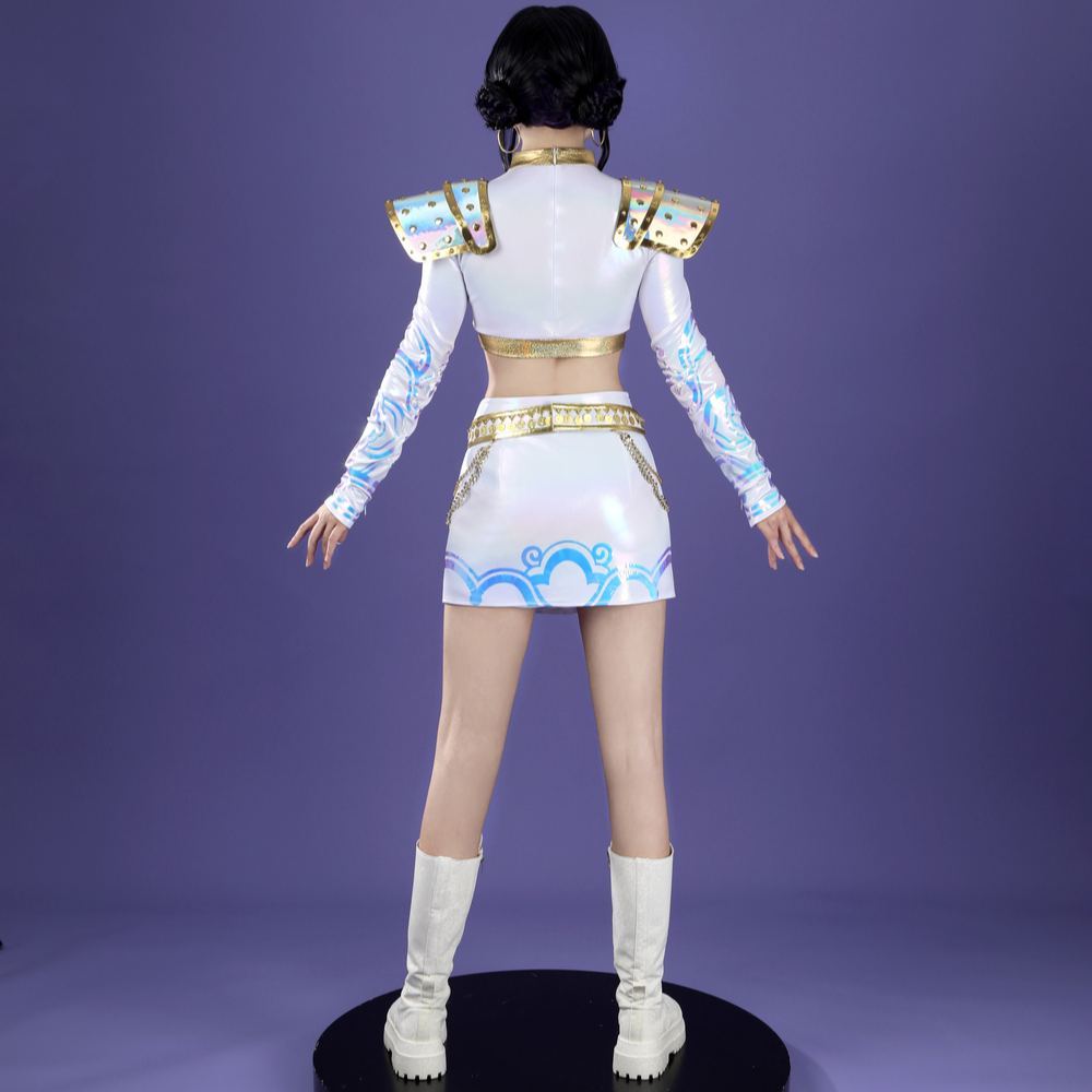 KPop Demon Hunters Zoey White The Best Stage Outfits Cosplay Costume Premium Edtion