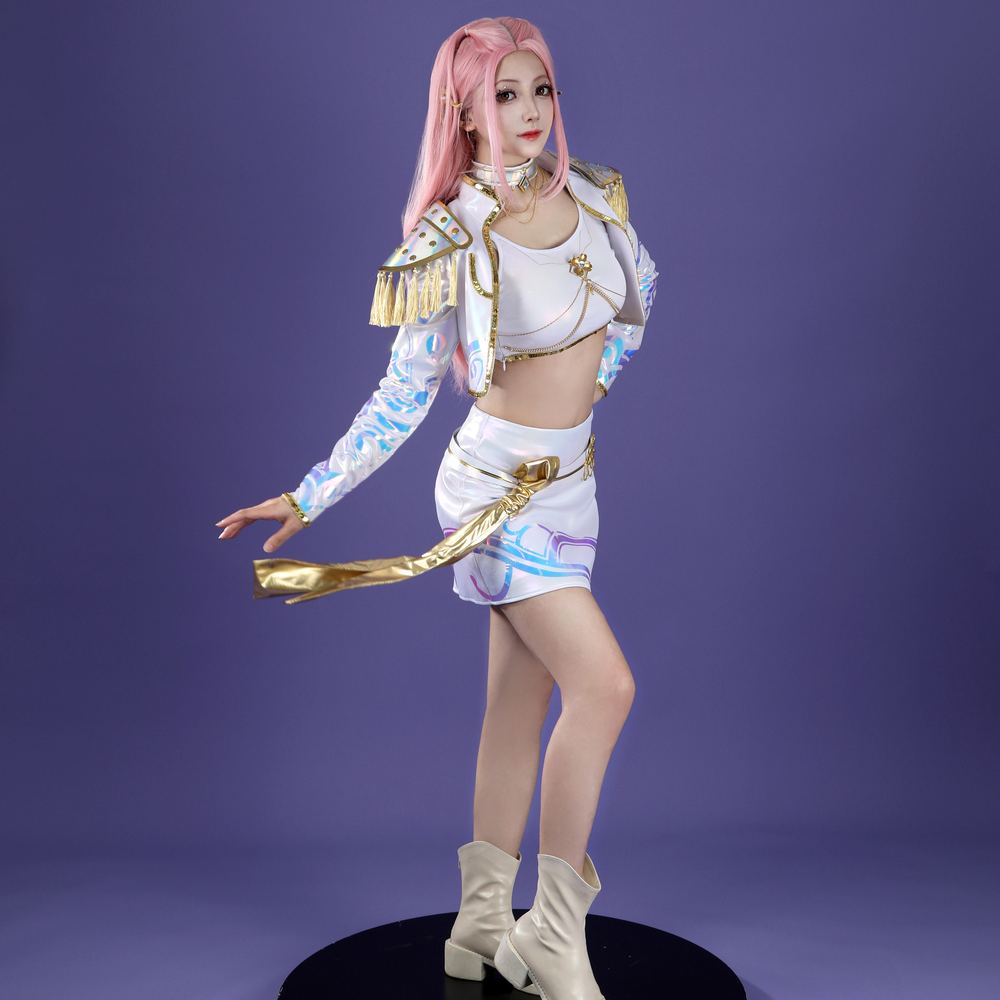 KPop Demon Hunters Mira White The Best Stage Outfits Cosplay Costume Premium Edtion