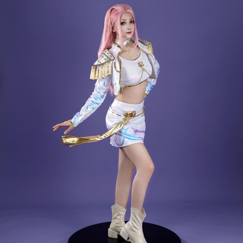 KPop Demon Hunters Mira White The Best Stage Outfits Cosplay Costume Premium Edtion