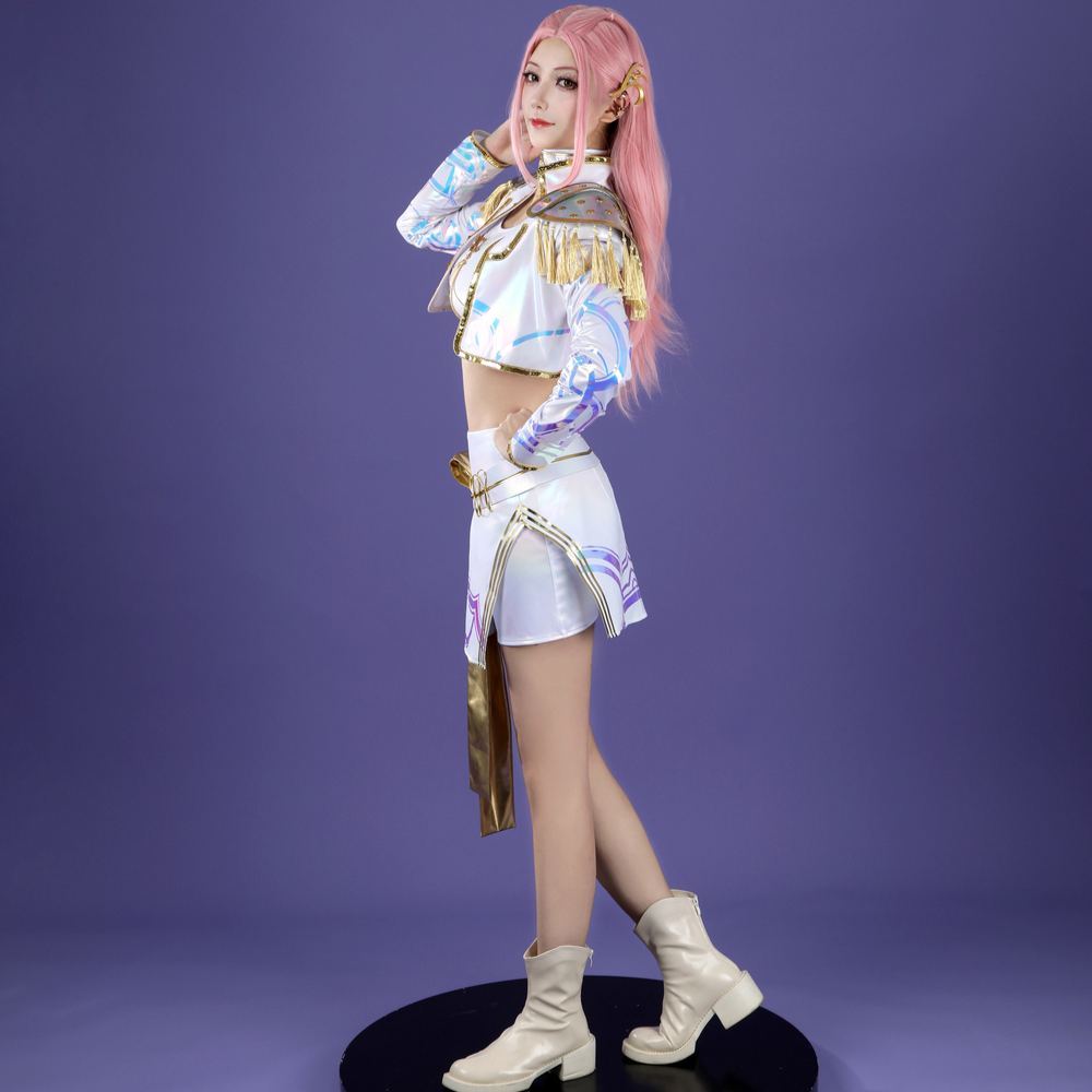 KPop Demon Hunters Mira White The Best Stage Outfits Cosplay Costume Premium Edtion