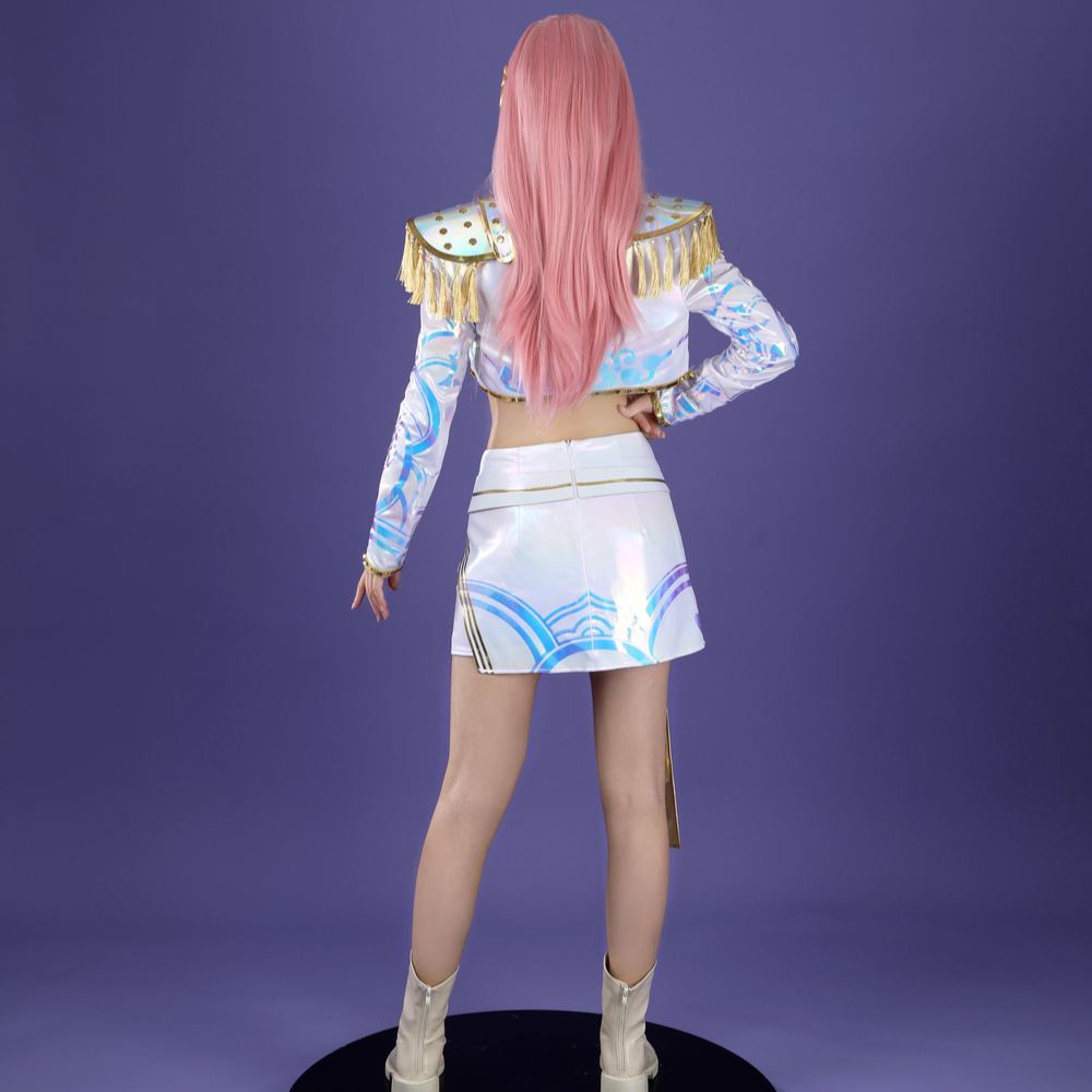 KPop Demon Hunters Mira White The Best Stage Outfits Cosplay Costume Premium Edtion