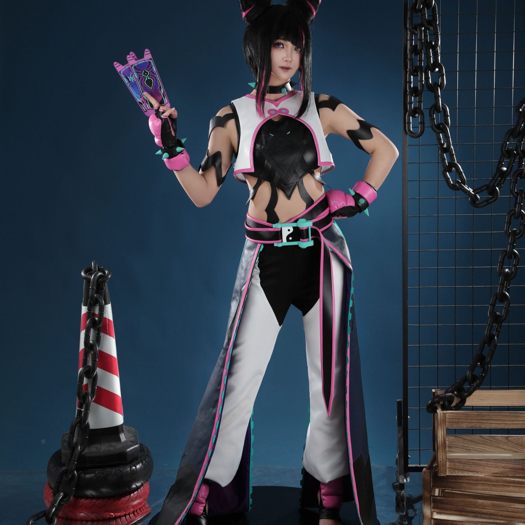 Overwatch 2 Street Fighter 6 Juri Kiriko Cosplay Costume