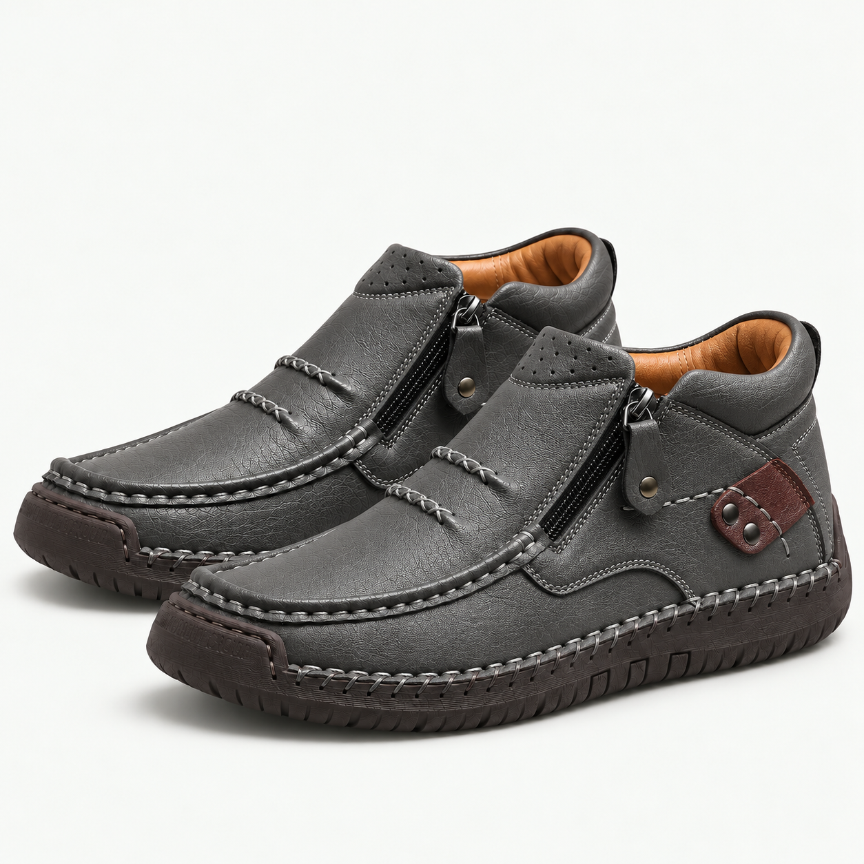 [Copy]🔥2026 Trending Style🔥Premium Handmade Leather Boots for Men | Arch Support & Wide Toe Box | 50% OFF