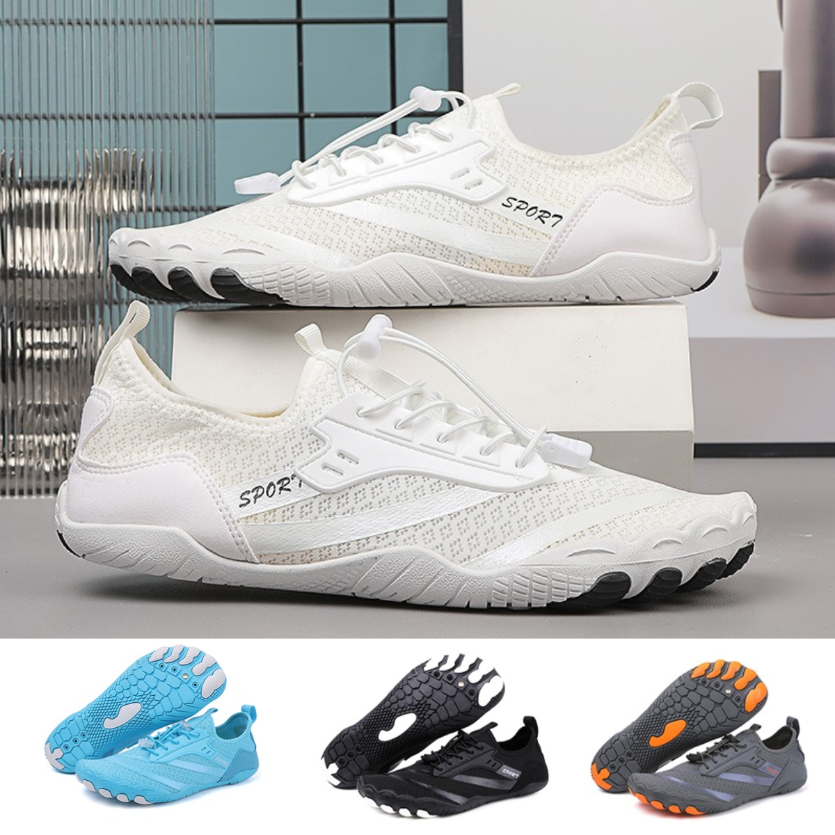 👟Copper-Infused Grounding Barefoot Shoes-Sport Pro（Skin Pro with Copper）