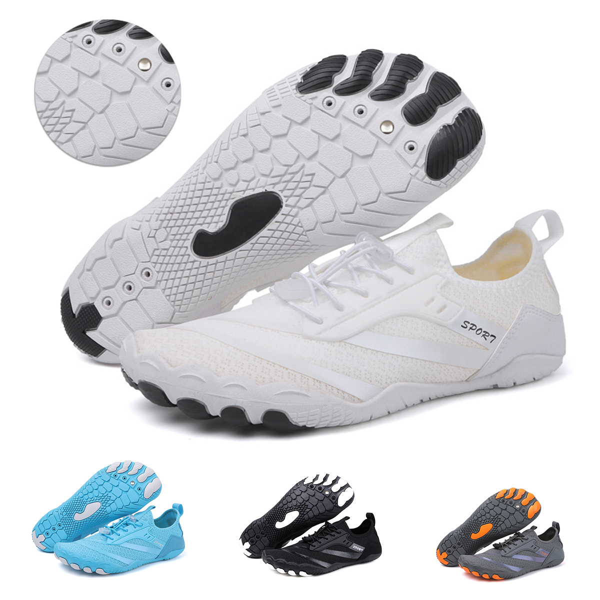 👟Copper-Infused Grounding Barefoot Shoes-Sport Pro（Skin Pro with Copper）