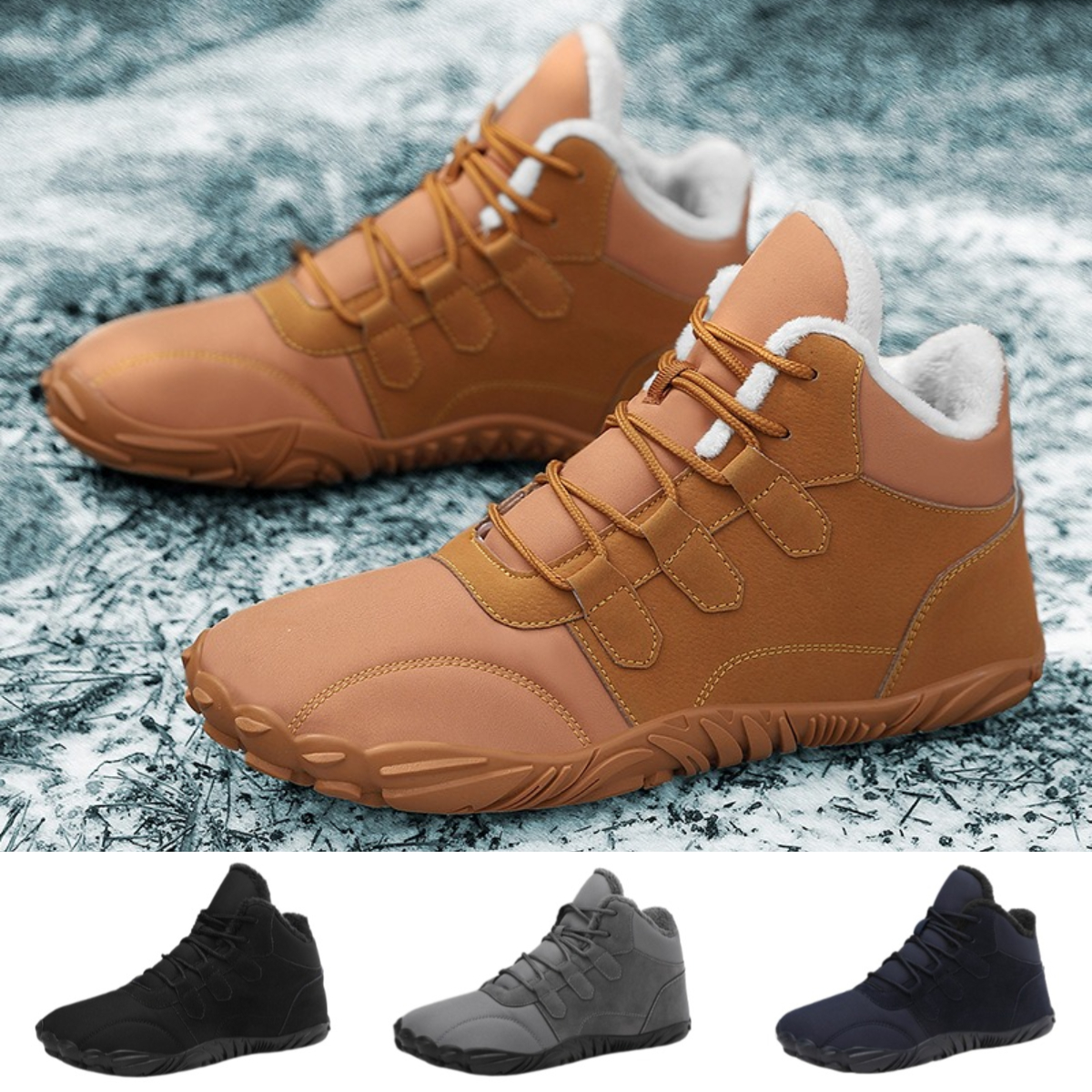 ChestnutStep- Non-slip & Carbon Fiber Waterproof Winter Barefoot Shoes (Unisex)