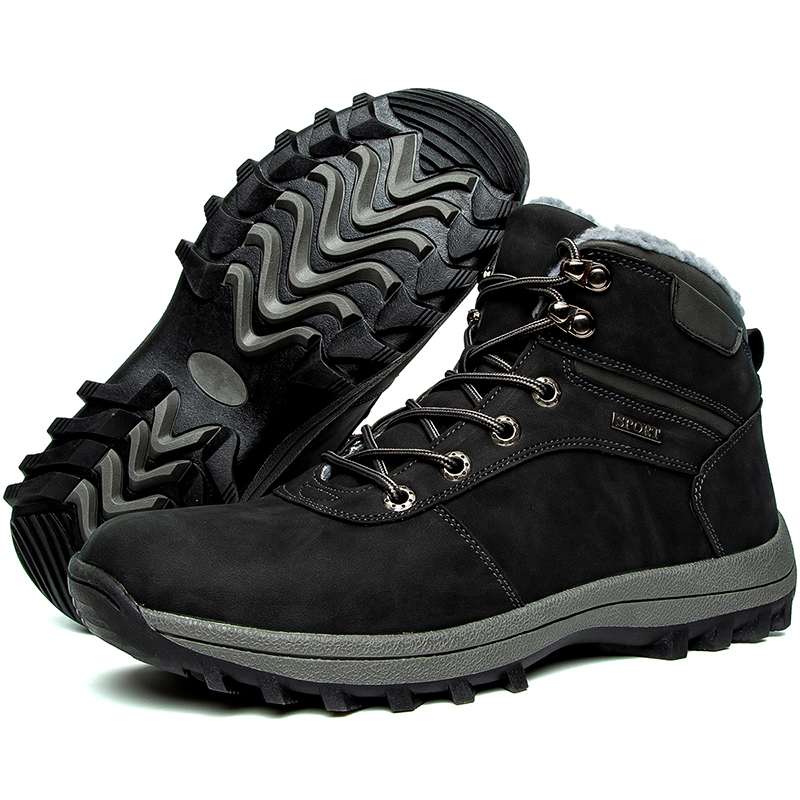 🌟 Everyday Essentials – Selling Fast! 🎉 Women's and Men's Outdoor Warm Wide Head Non-Slip Wear-Resistant Waterproof Hiking Boots