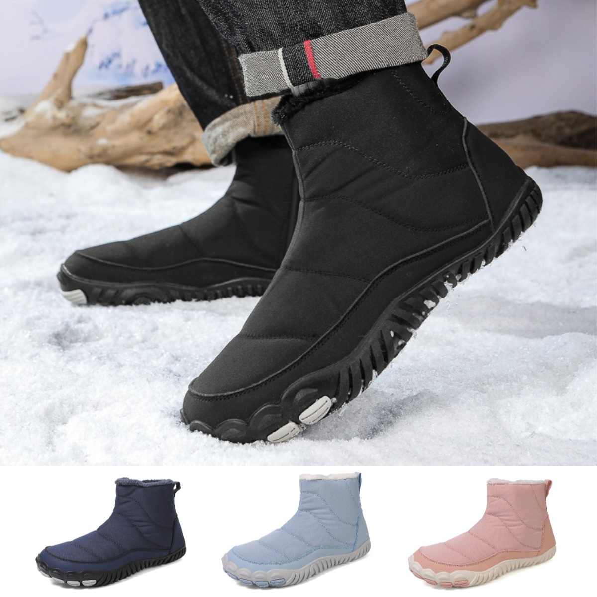 ShadowStep- Non-slip & Carbon Fiber Waterproof Winter Barefoot Shoes (Unisex)