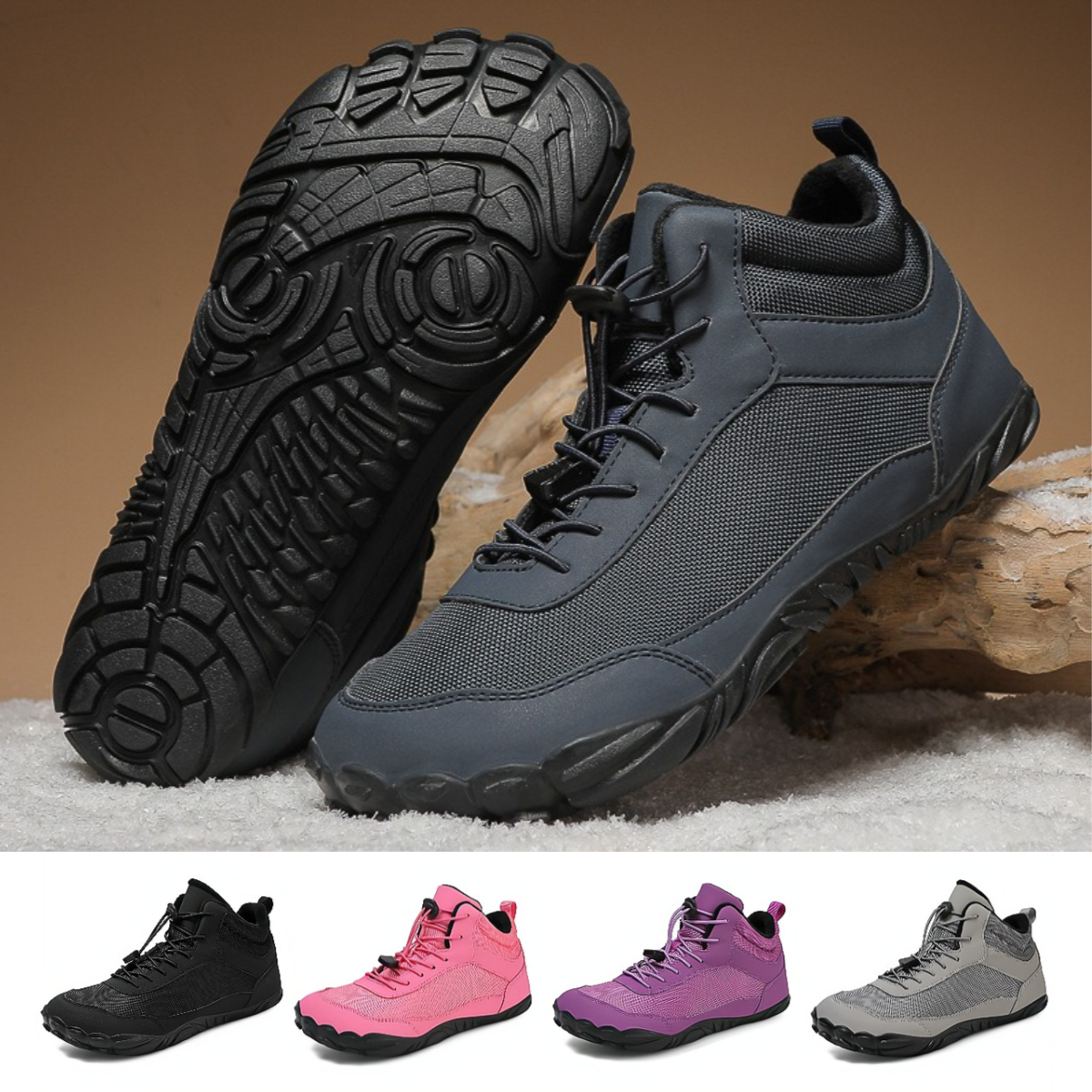 NobleBare- Non-slip & Carbon Fiber Waterproof Winter Barefoot Shoes (Unisex)