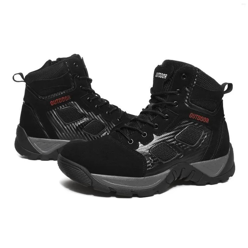 Wearresis Men Waterproof Non-Slip Desert Boots Work Boots Ankle Boots (Durability Upgrade)