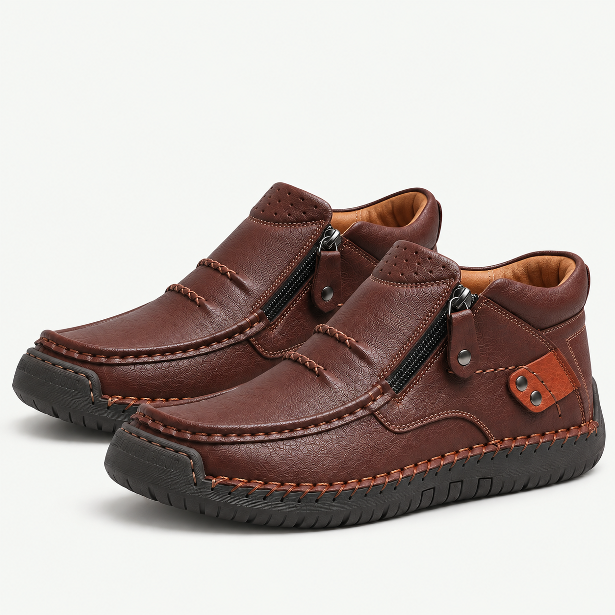 [Copy]🔥2026 Trending Style🔥Premium Handmade Leather Boots for Men | Arch Support & Wide Toe Box | 50% OFF