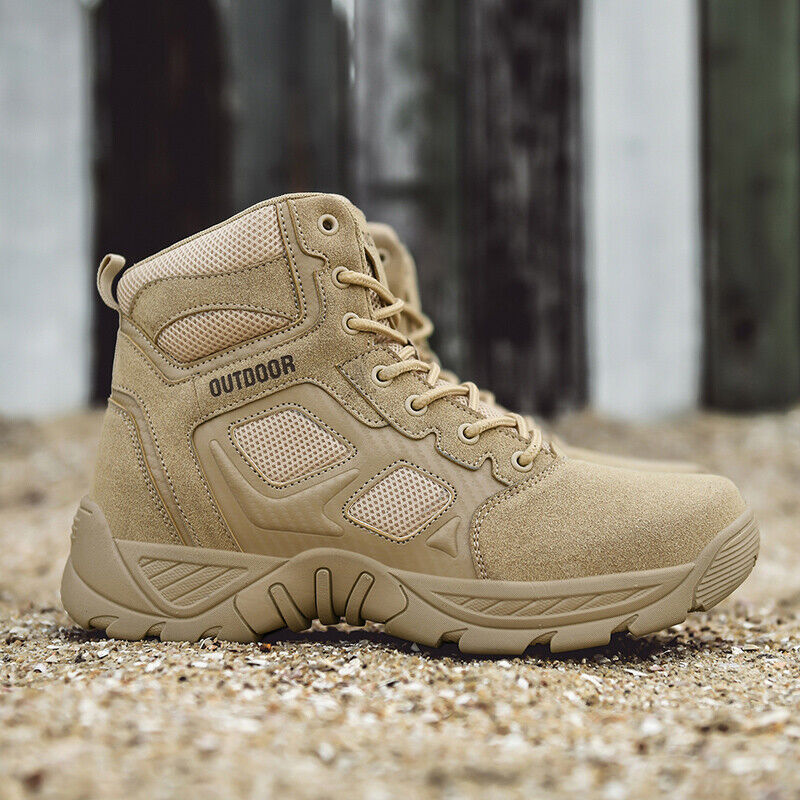 Wearresis Men Waterproof Non-Slip Desert Boots Work Boots Ankle Boots (Durability Upgrade)