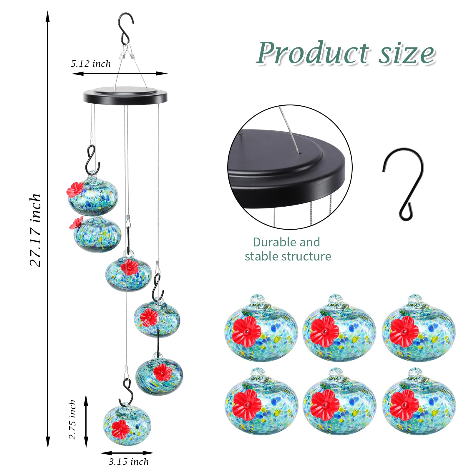 Charming Wind Chimes Hummingbird feeders