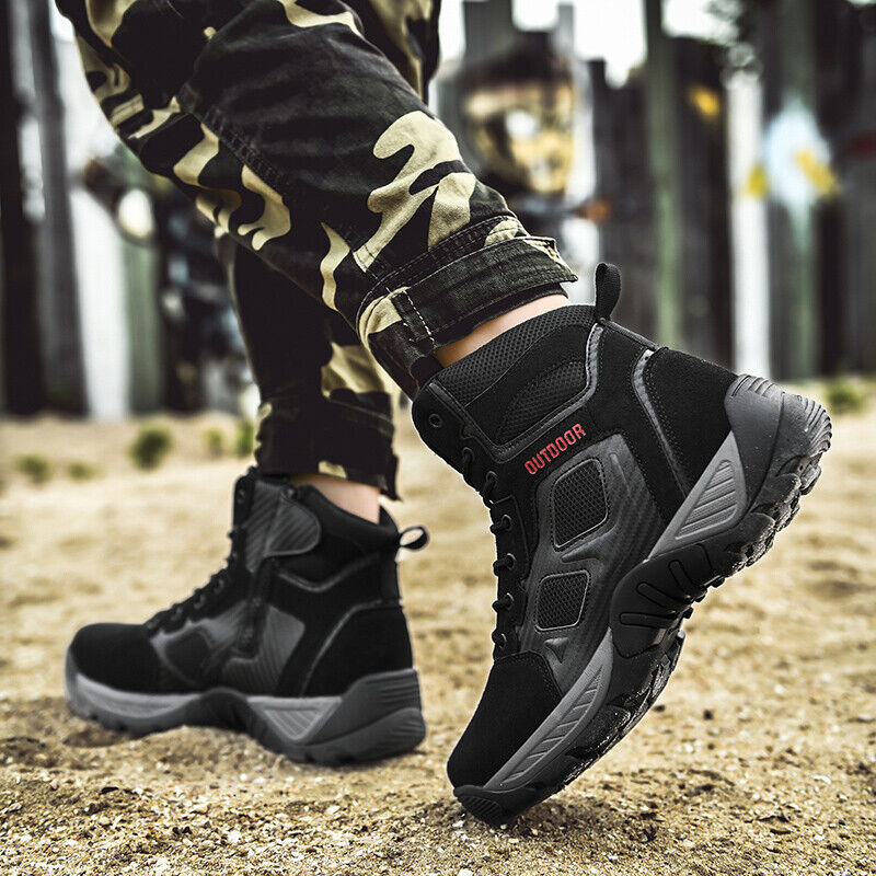 Wearresis Men Waterproof Non-Slip Desert Boots Work Boots Ankle Boots (Durability Upgrade)