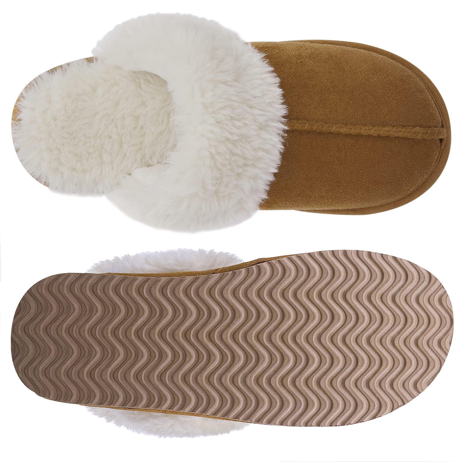 Fuzzy Winter Memory Foam Slippers