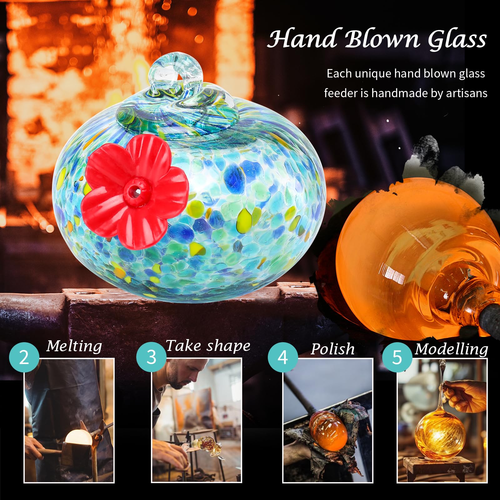 Charming Wind Chimes Hummingbird feeders
