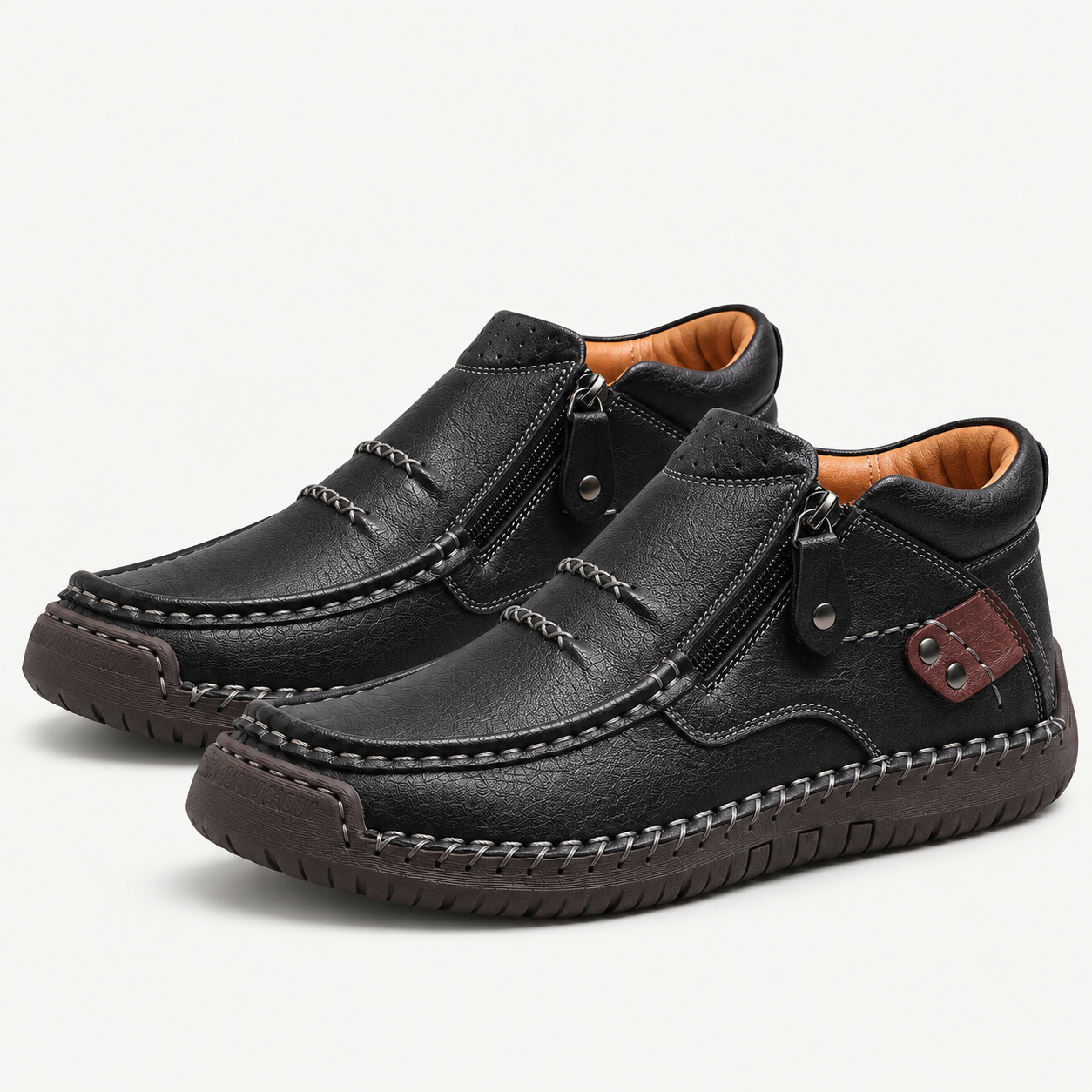 [Copy]🔥2026 Trending Style🔥Premium Handmade Leather Boots for Men | Arch Support & Wide Toe Box | 50% OFF