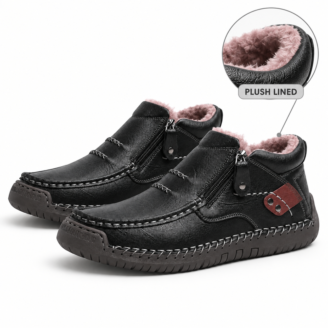 [Copy]🔥2026 Trending Style🔥Premium Handmade Leather Boots for Men | Arch Support & Wide Toe Box | 50% OFF
