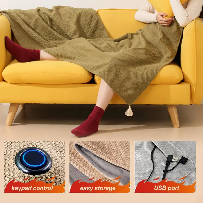 🎁Christmas Best Winter Gifts🔥Portable Heated Shawl – Wearable Electric Heating Wrap