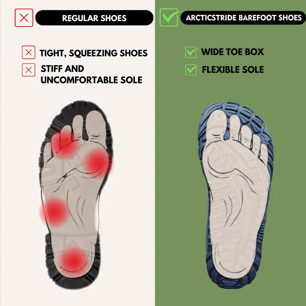 ❄️ArcticStride- Non-slip & Carbon Fiber Waterproof Winter Barefoot Shoes (Unisex)