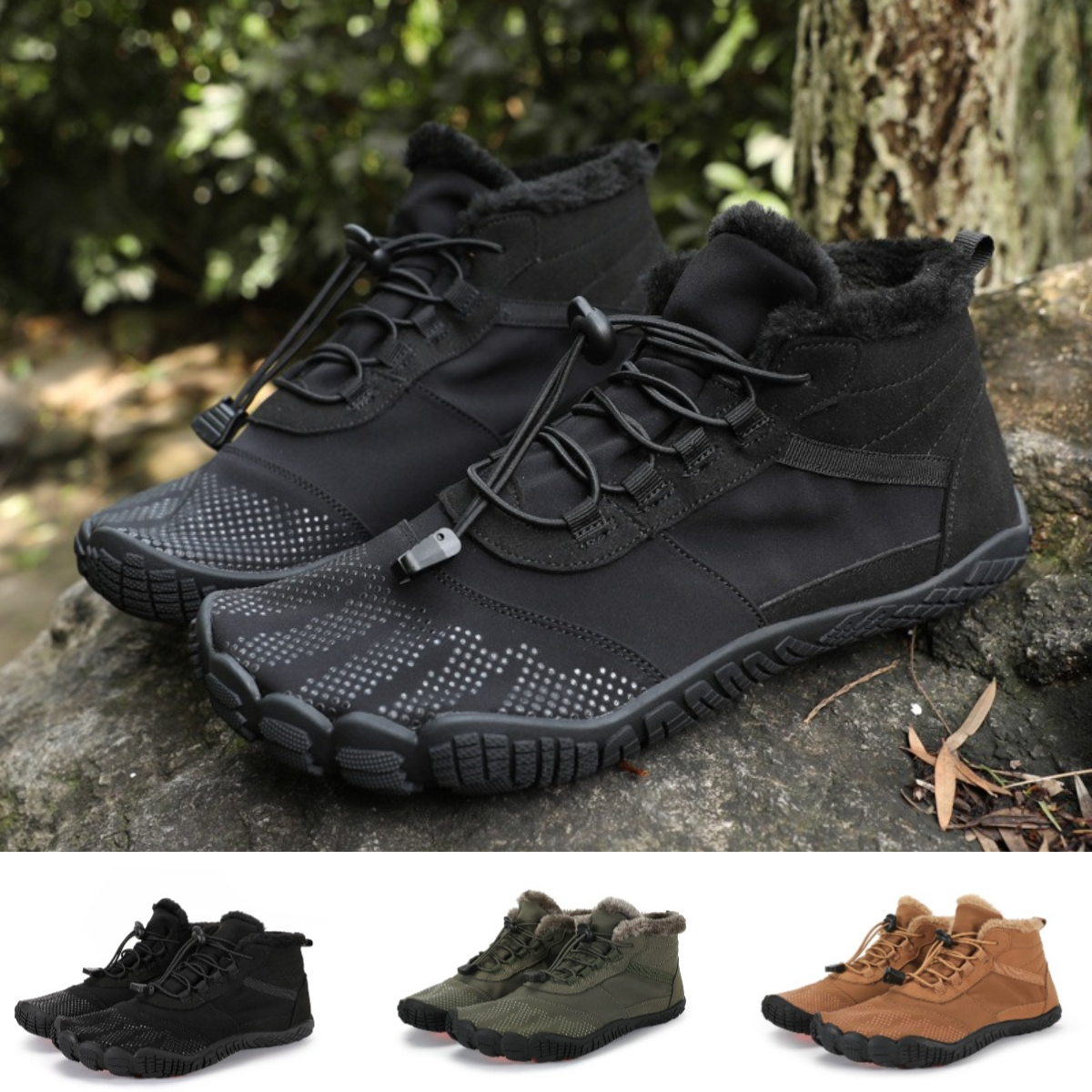WinterWalk- Non-slip & Carbon Fiber Waterproof Winter Barefoot Shoes (Unisex)