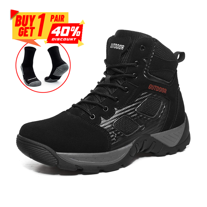 Wearresis Men Waterproof Non-Slip Desert Boots Work Boots Ankle Boots (Durability Upgrade)