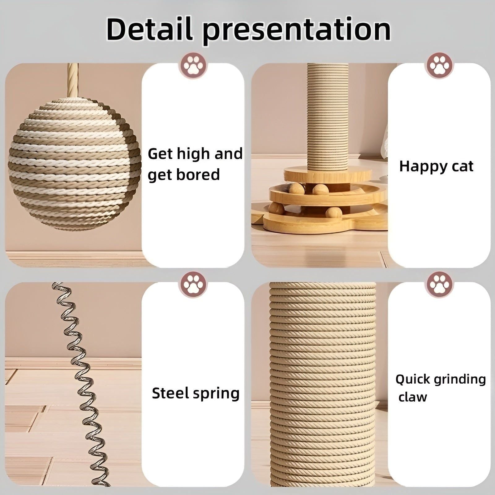 WhiskerWood Toy - Durable wooden toy with balls for cats Elegare