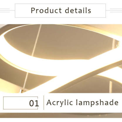 Louise Modern Design LED Pendellampor Musiknot Svart/Vit Guld Järn/Silikonlist Vardagsrum/Sovrum