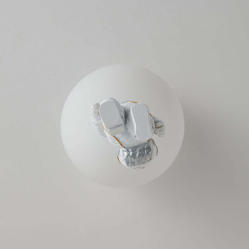 Fateh Astronaut Ballong Taklampa Plafond, Flerfärgad, Akryl, Grå/Vit, Sovrum