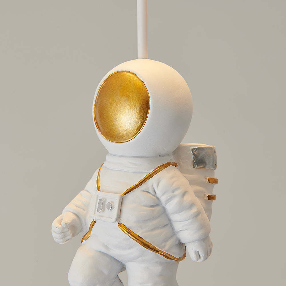 Fateh Astronaut Ballong Taklampa Plafond, Flerfärgad, Akryl, Grå/Vit, Sovrum