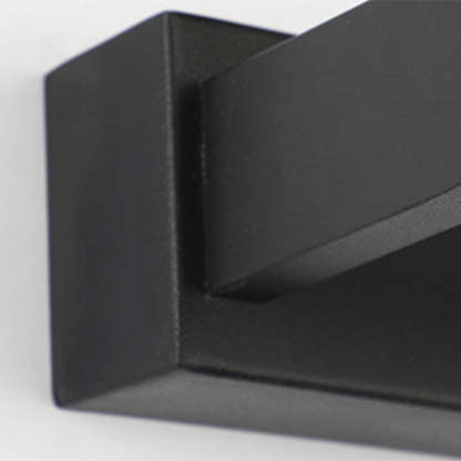 Leigh Minimalistisk Linjär Cylindrisk Design LED Vägglampa Inomhus Lång Metall Svart Badrum/Sovrum