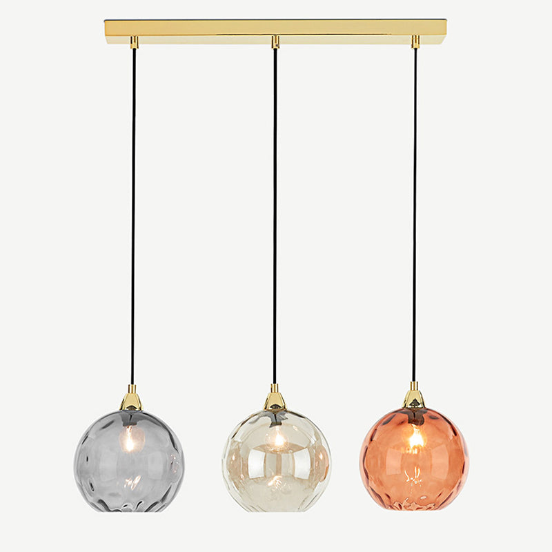 Hailie Färg Glas Pendellampa Klot Vardagsrum/Matsal/Sovrum