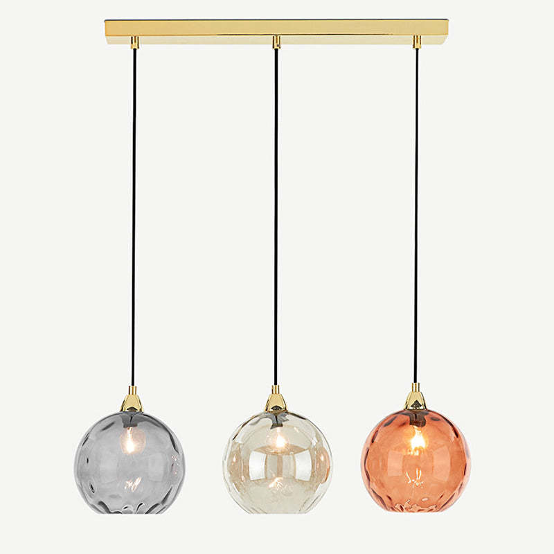 Hailie Färg Glas Pendellampa Klot Vardagsrum/Matsal/Sovrum